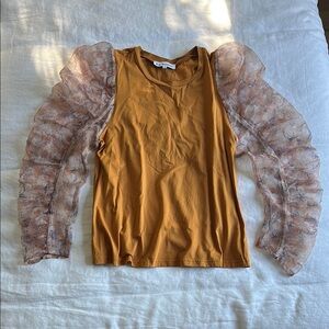 En Saison Long Sleeve T-shirt with Sheer Sleeves